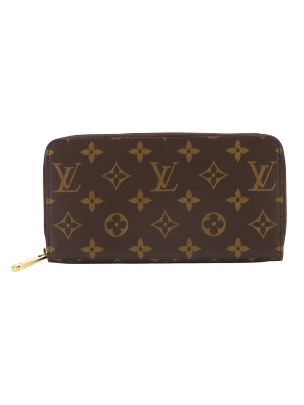 Louis Vuitton Monogram Zippy Wallet Zip Around Brown